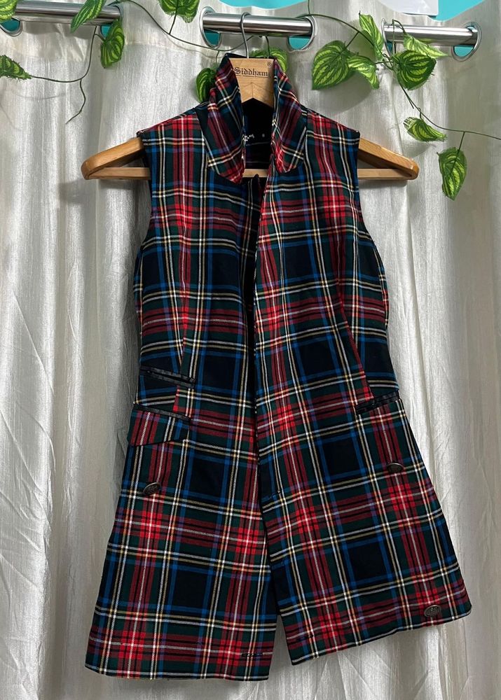 Plaid Vest