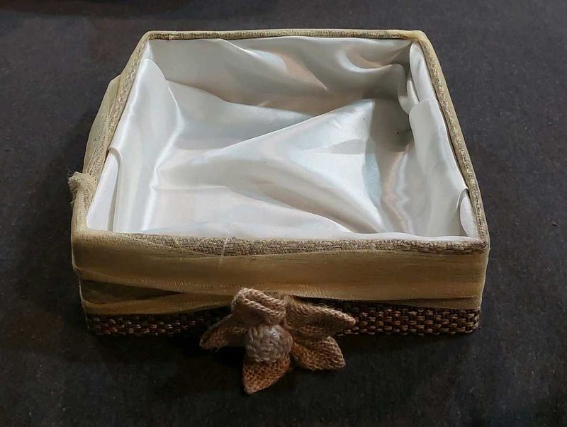 Decorative Gift Box with Flower Accent