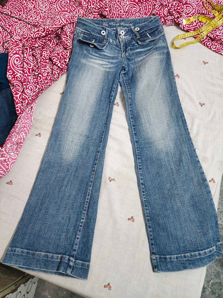 Women's Blue Flare Jeans