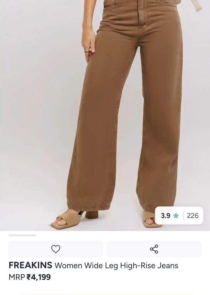 Freakins Women Wide Leg Jeans