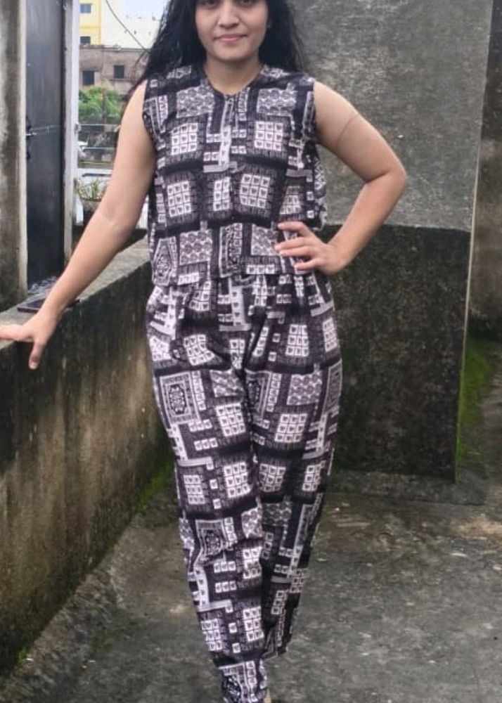 Stylish Geometric Print Jumpsuit