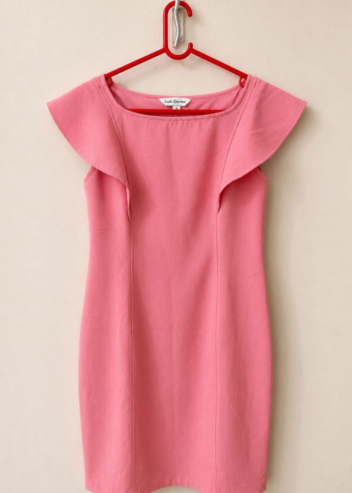 Chic Pink Cap Sleeve Dress