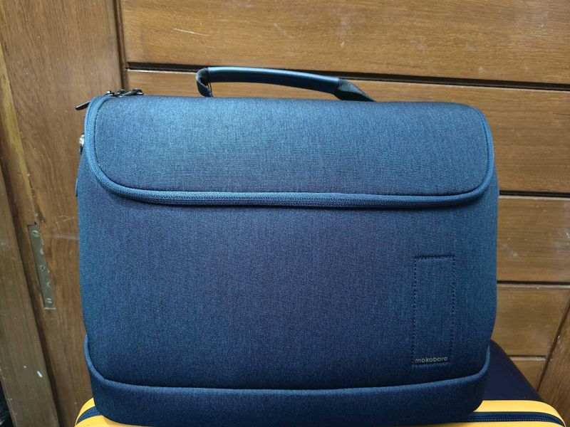 mokobara Laptop Bag available in blue, grey green