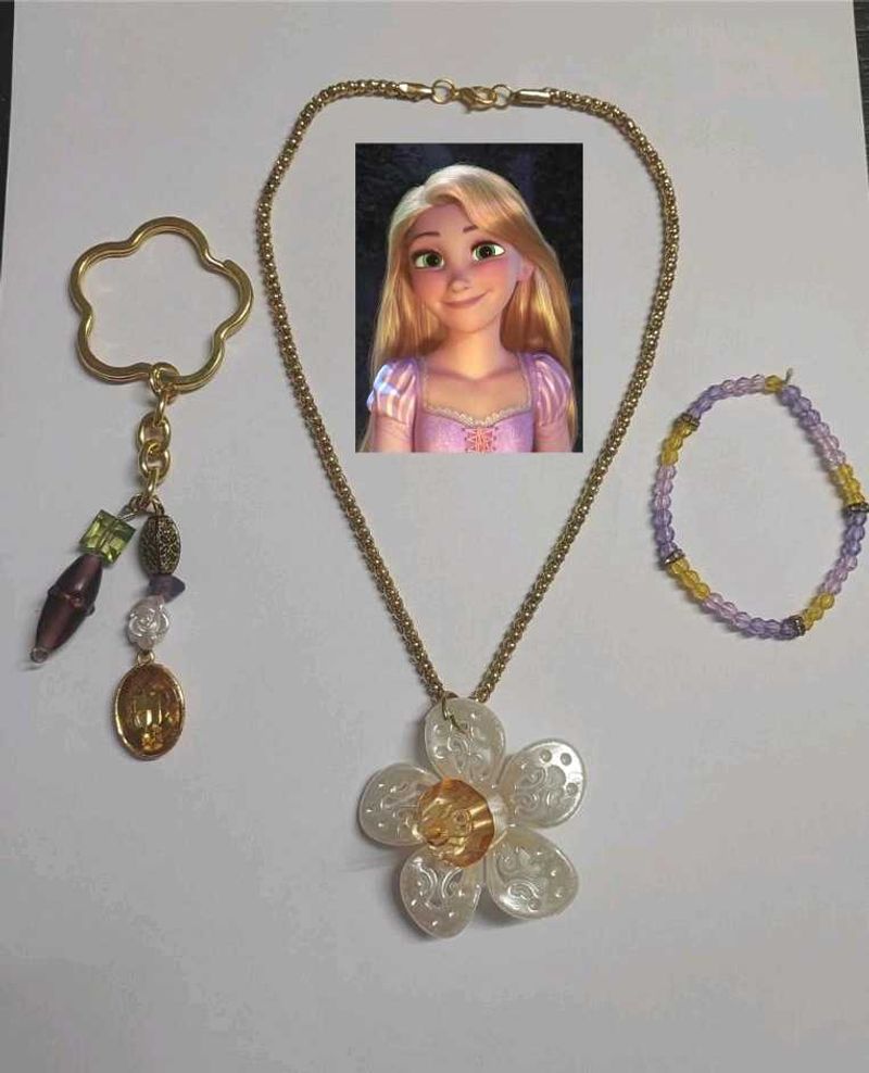 Rapunzel Themed Jewellery Combo ☀️🪻🌼