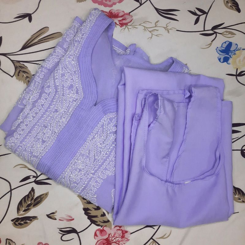 Chikankari Kurti With Inner