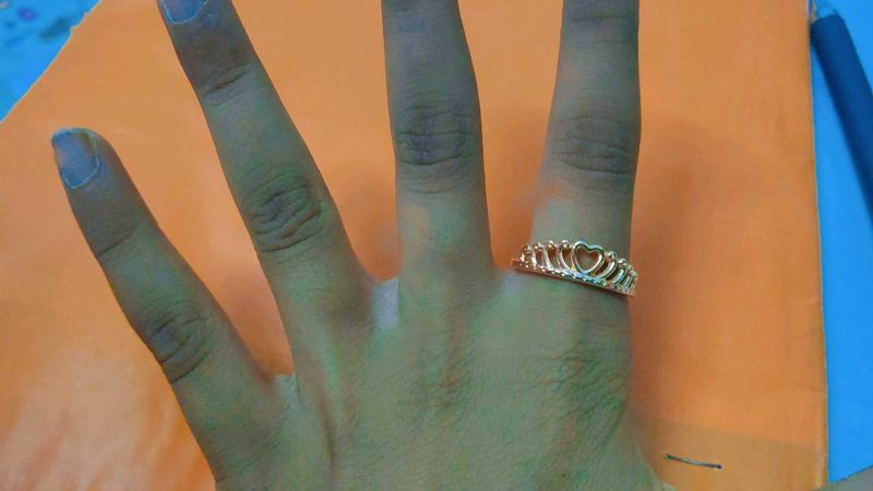 Cute Crown Heart Ring