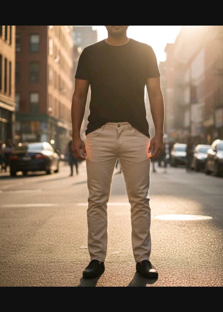 Accite Cream Jeans
