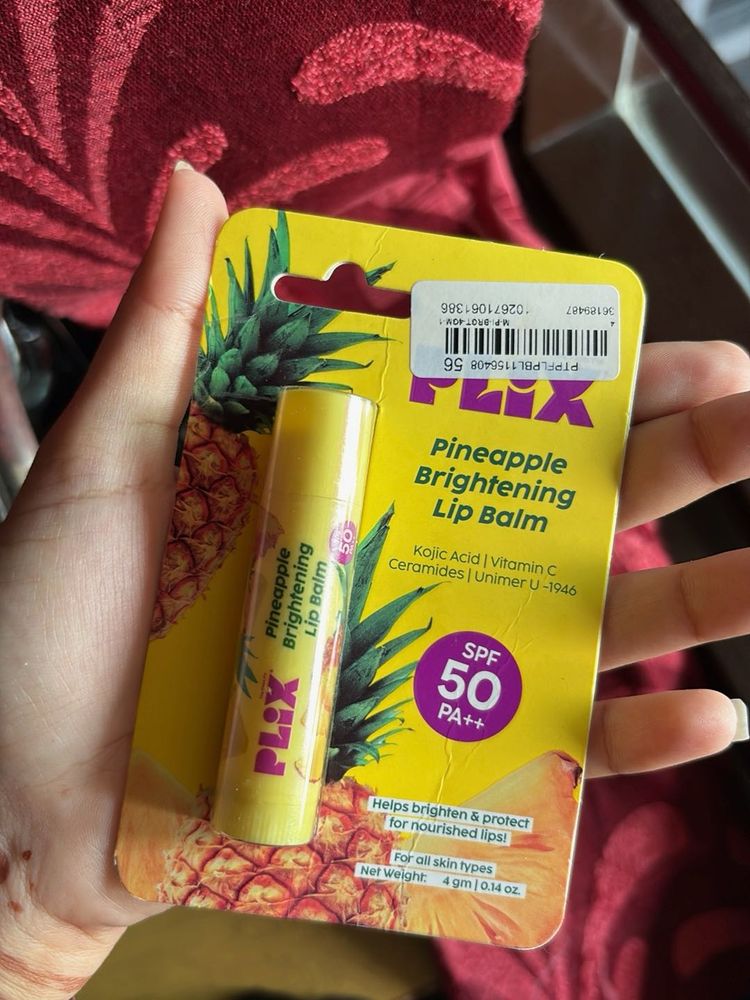 Plix Pineapple Brightening Lip Balm SPF 50