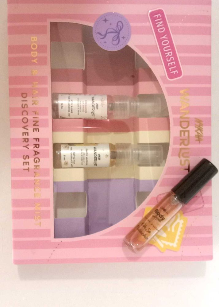 Nykaa Wanderlust+ Plum body mist set
