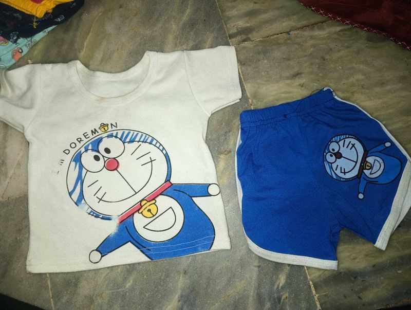 Doraemon T-Shirt and Shorts Set