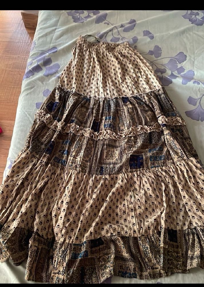 Boho Tiered Maxi Skirt