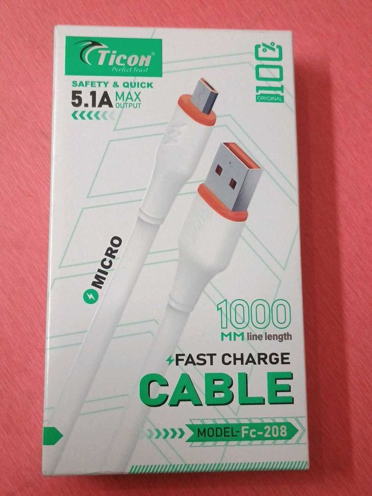 Ticon Micro Fast Charge Cable - Model - Fc-208