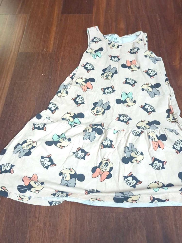H&amp;M Girls' Dress with Cartoon Print
