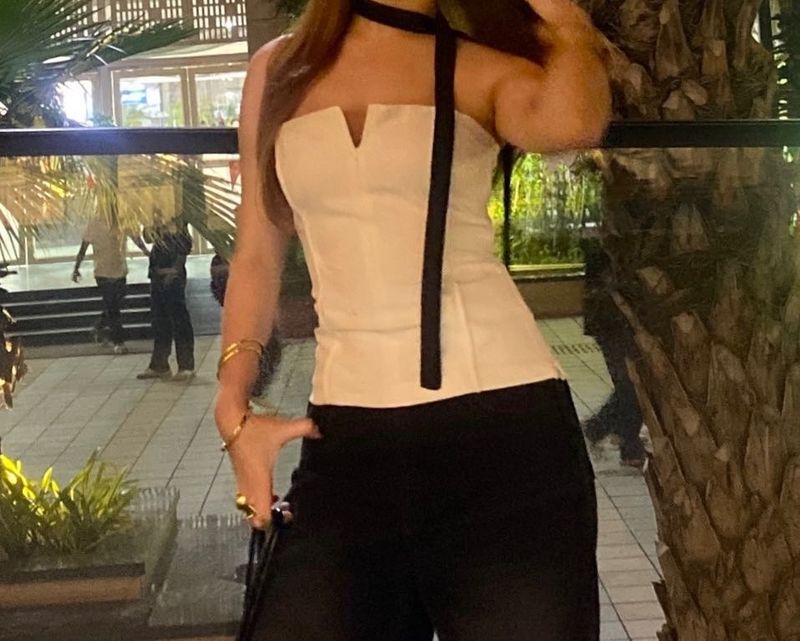 Chic White Corset Top