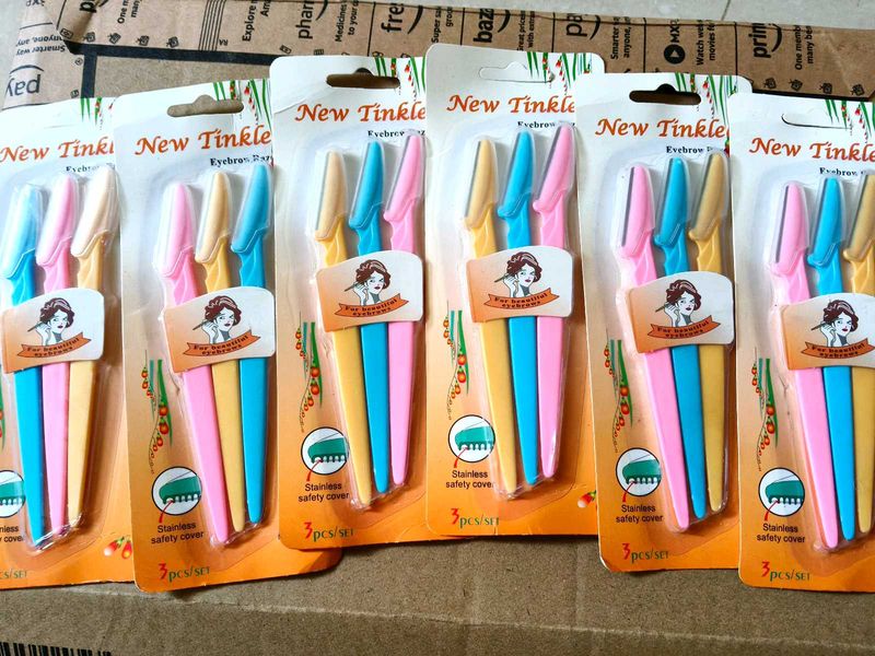 Pack Of 6 New Tinkle Eyebrow Razors