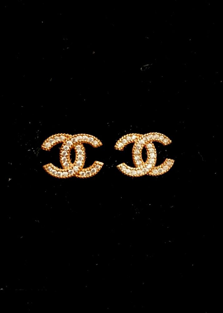Elegant CC Stud Earrings
