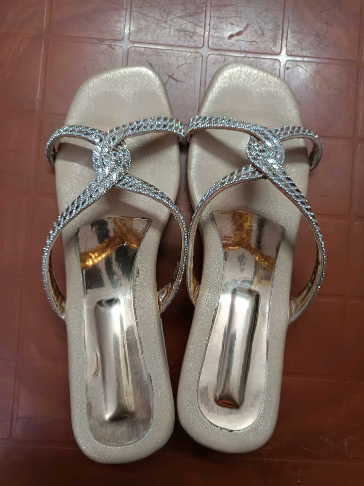 Elegant Party Wear Heeled Sandals for Women