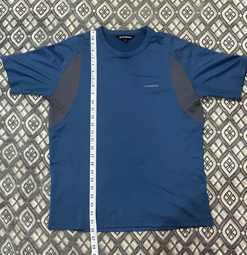 V Phenix Men's Blue T-Shirt