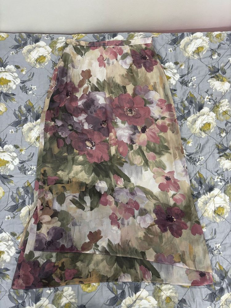 Floral Print Maxi Skirt