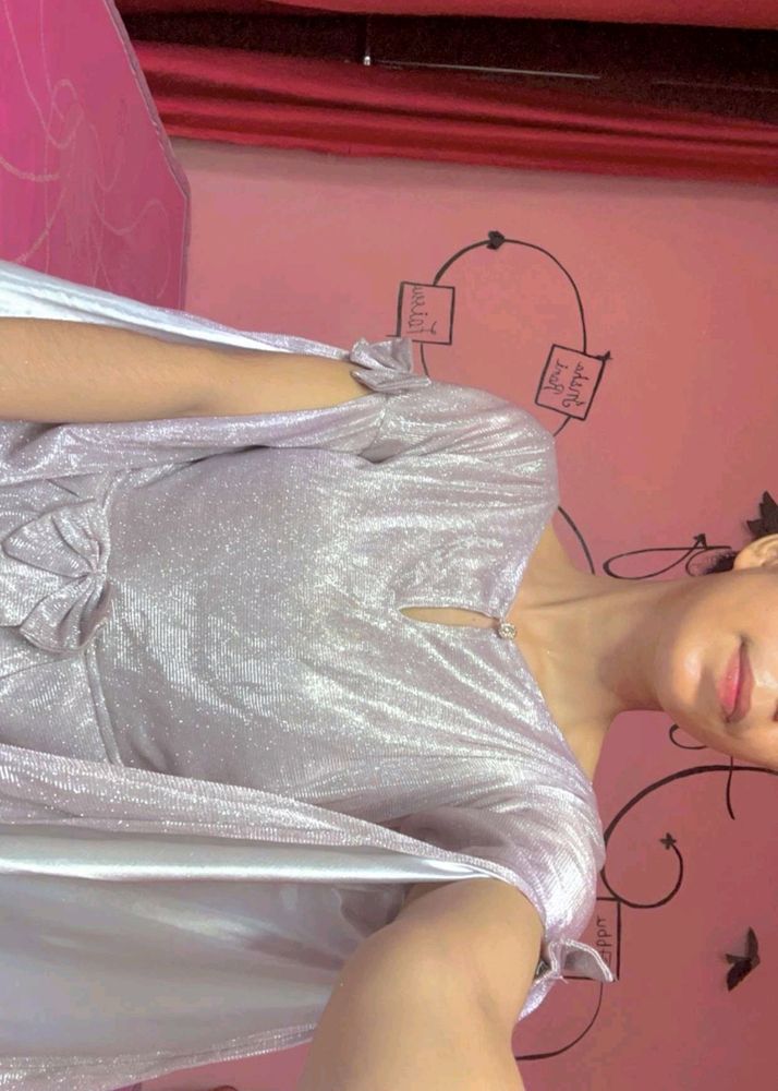 Beautiful ❤️ Sparkle ✨ Updown frock Stylish Sleves