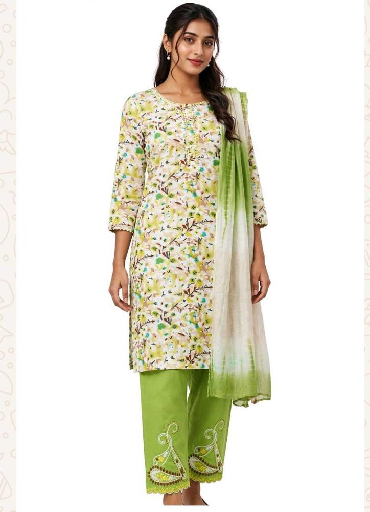 Elegant 3 piece unstiched suit, dress material