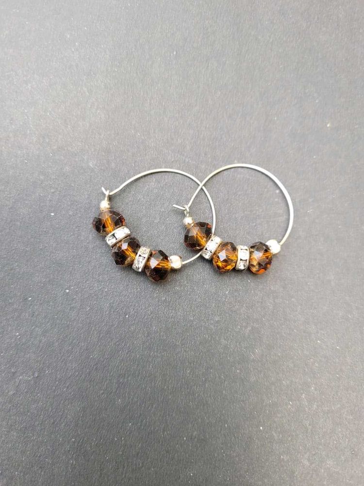 Sparkling Hoop Earrings