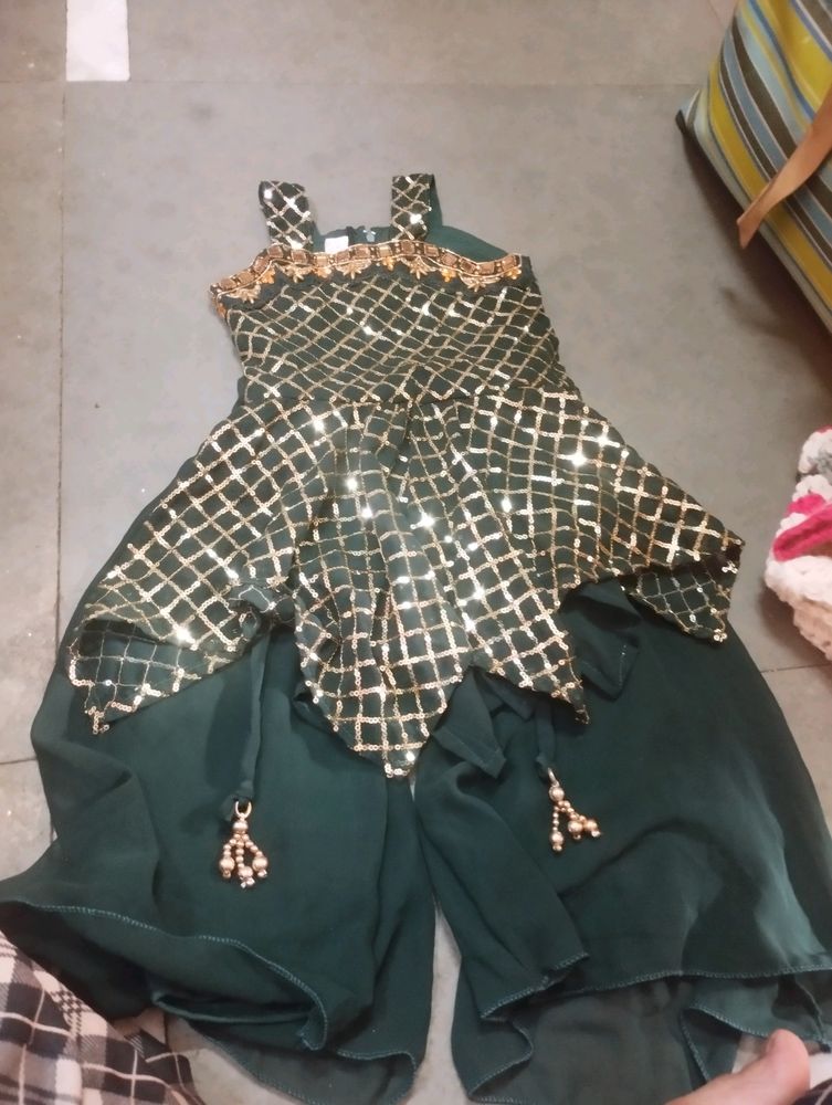 Plazo Set ( Top Lehnga And Duppata)