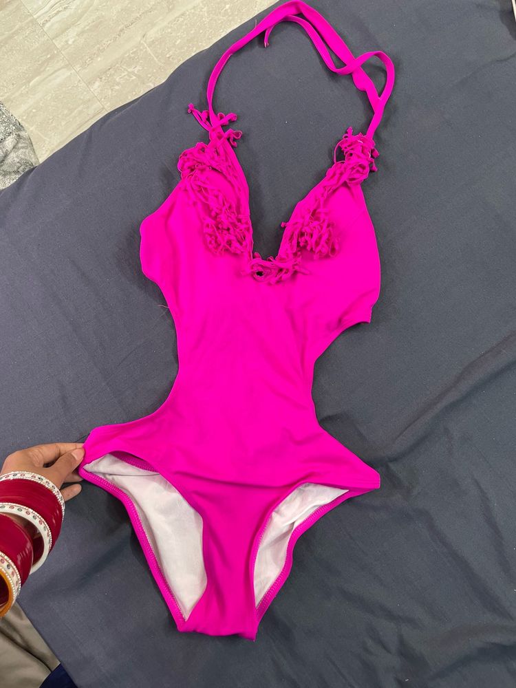 Hot Pink One-Piece Swimsuit