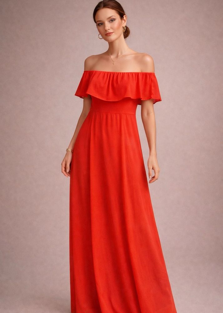 AND Chic Off-Shoulder Maxi Dress
