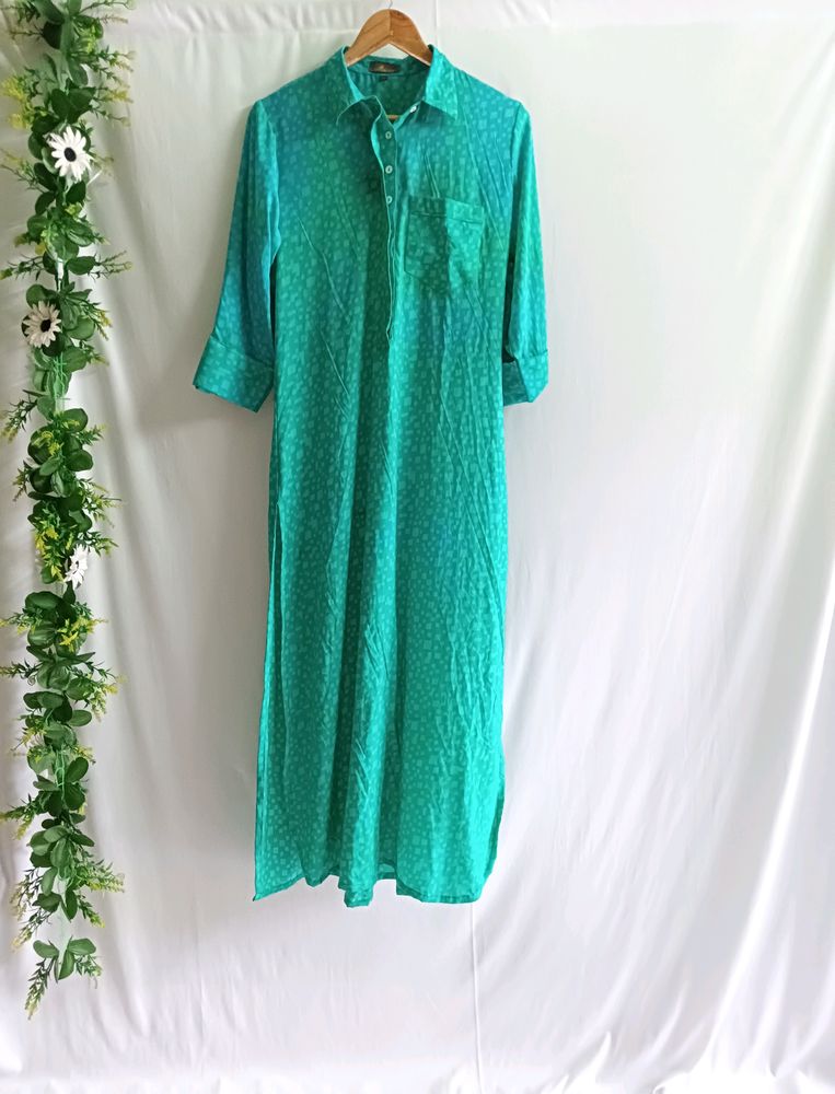 Collar Neck Full Length Kurti
