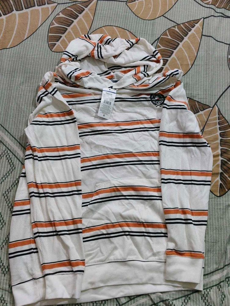 Striped Hoodie Sweatshirt