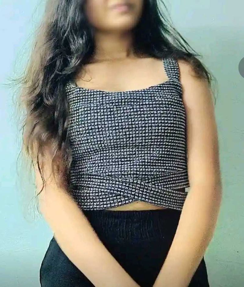 Silver Crop Top