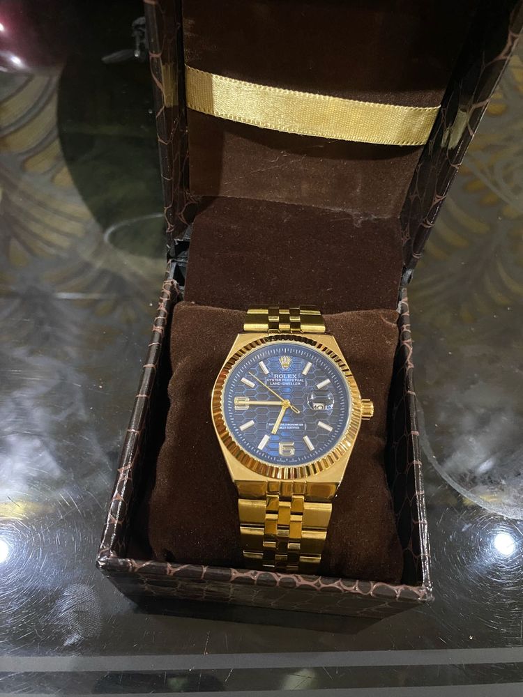 Rolex Watch with Blue Dial