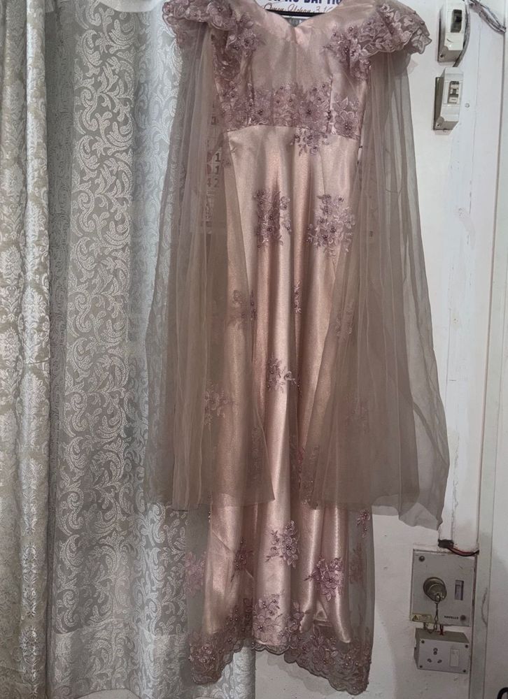 Elegant Embroidered Evening Gown
