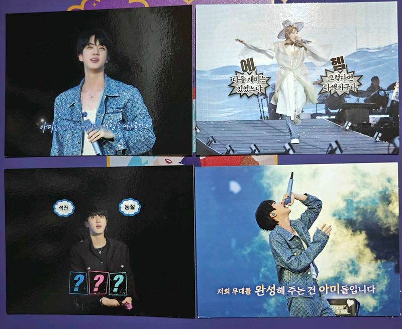Run Seokjin.ep tour official meme cards