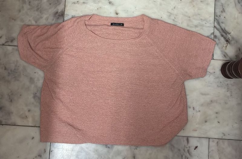 Pink Textured Top