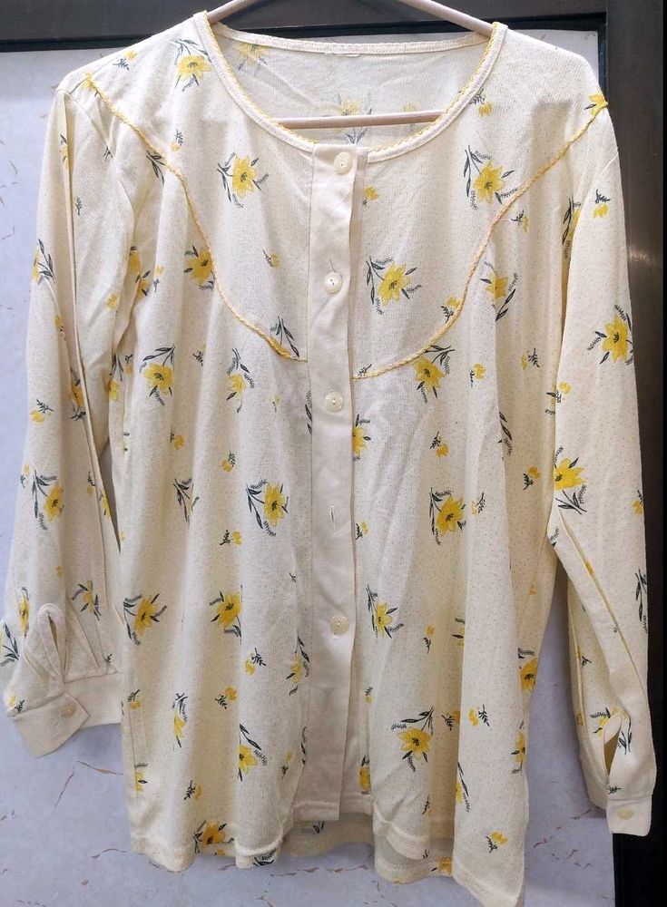 Floral Print Button Down Top