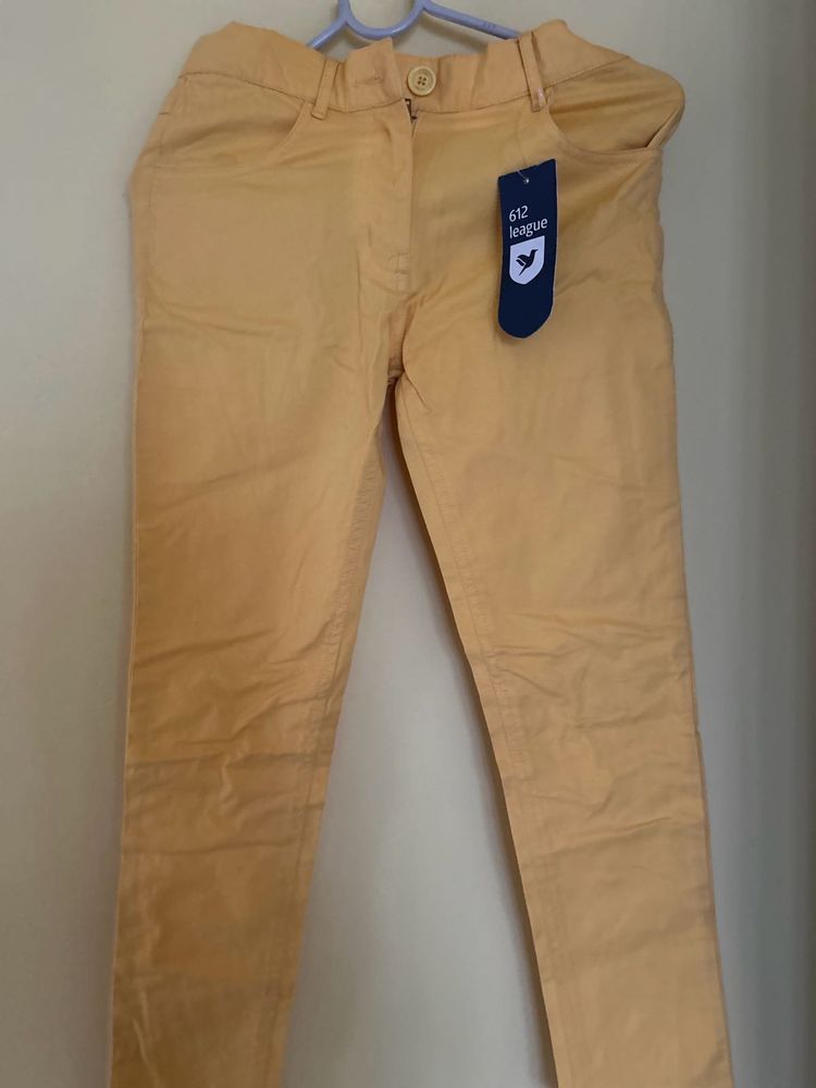 Stylish Yellow Chinos