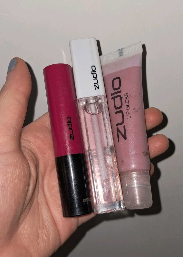 Zudio Lip Gloss &amp; Lipstick - set of 3