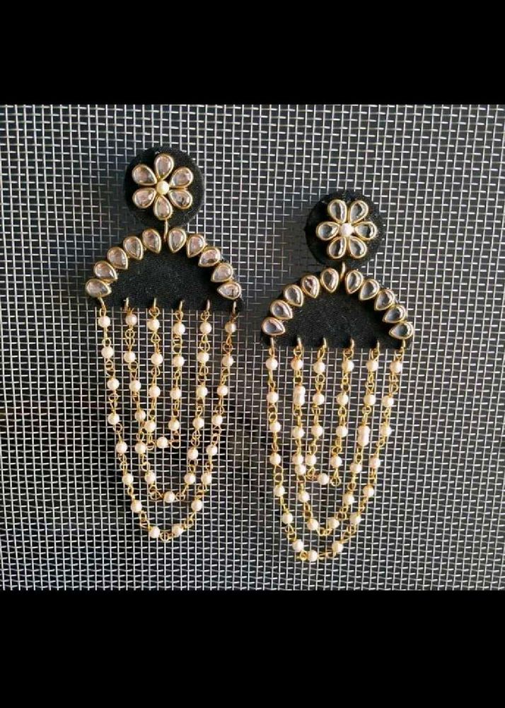 Elegant Pearl Dangle Earrings
