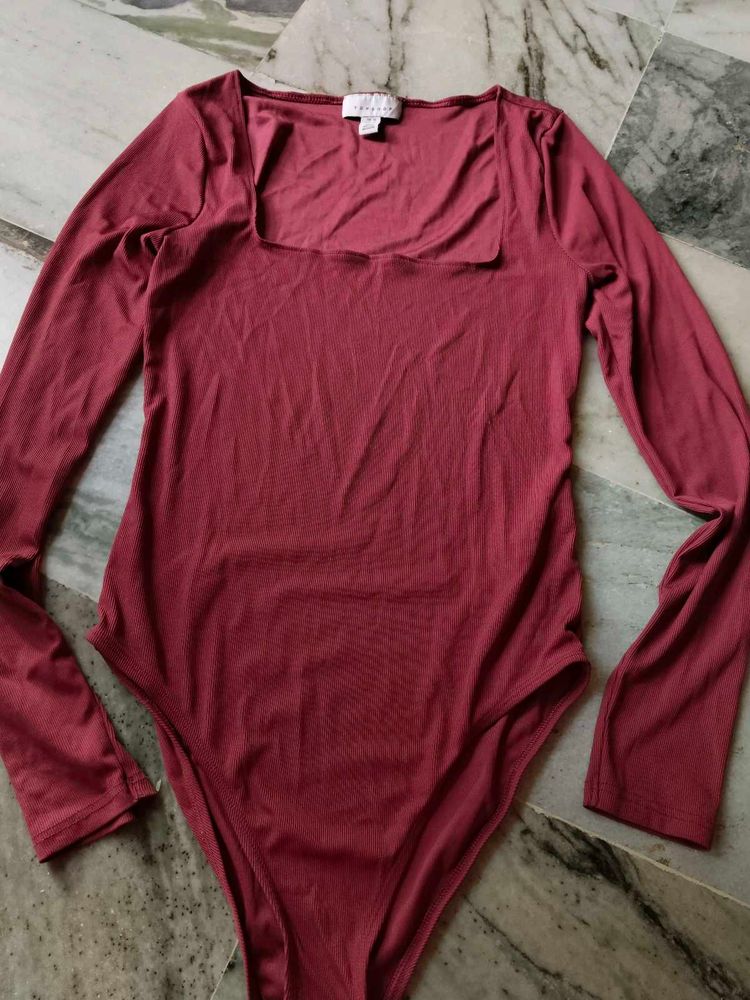 Long Sleeve Square Neck Bodysuit