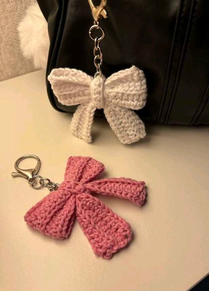 Crochet Bow Keychains