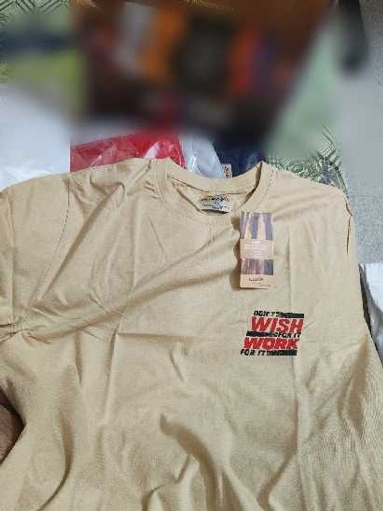 Brand New Cool Graphic T-Shirt (biscuit colour)