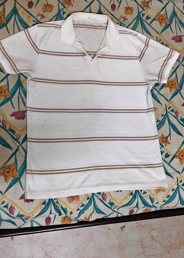Men's Striped Polo T-Shirt