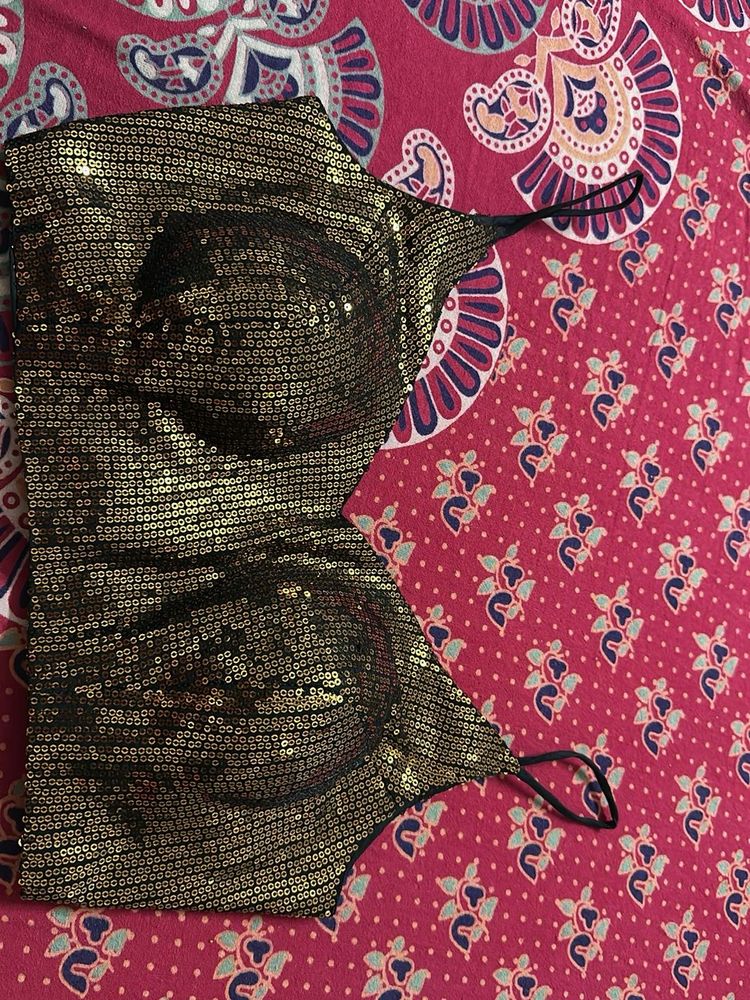 Sequin Bustier Top