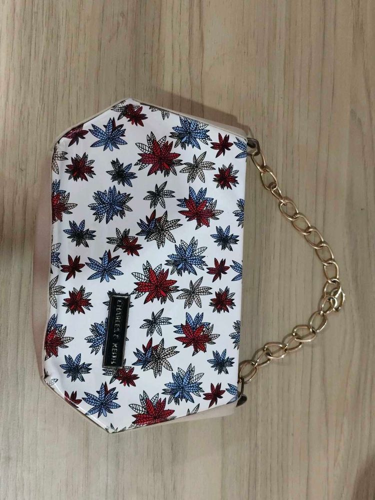Stylish Clutch with Floral Print