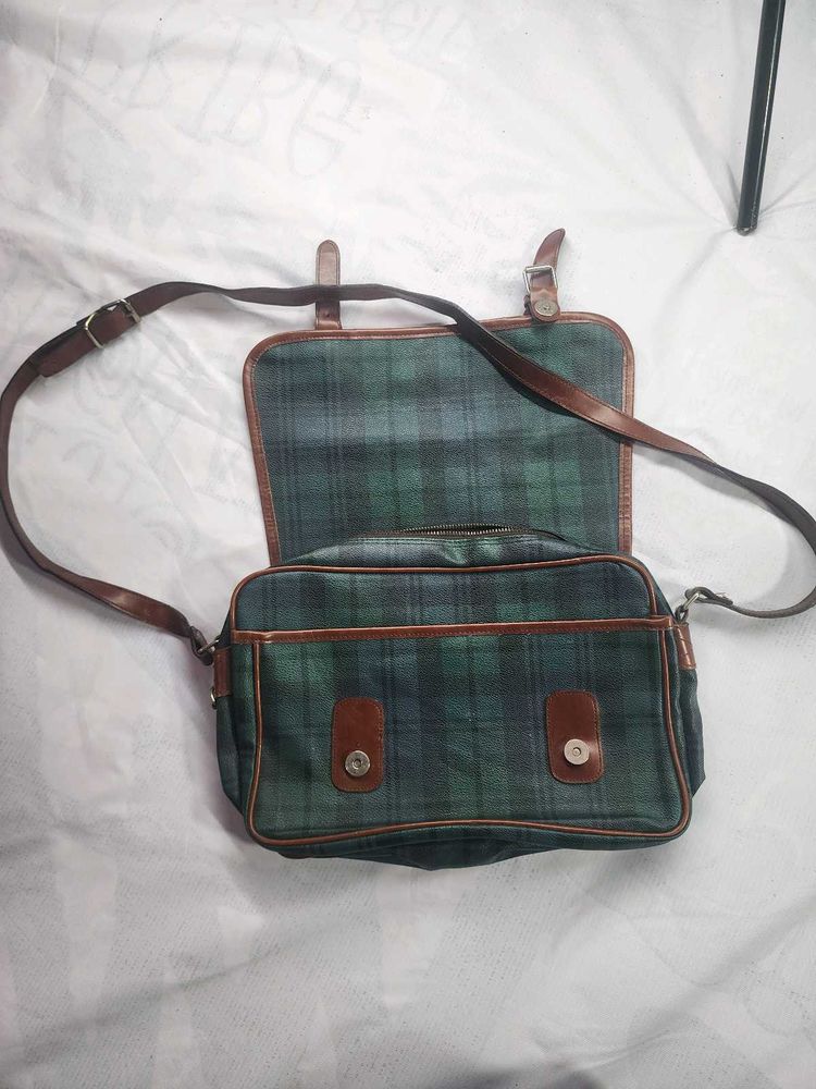 Vintage Ralph lauren Plaid Crossbody Bag
