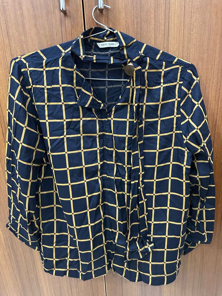 Tokyo Tapes Geometric Print Shirt