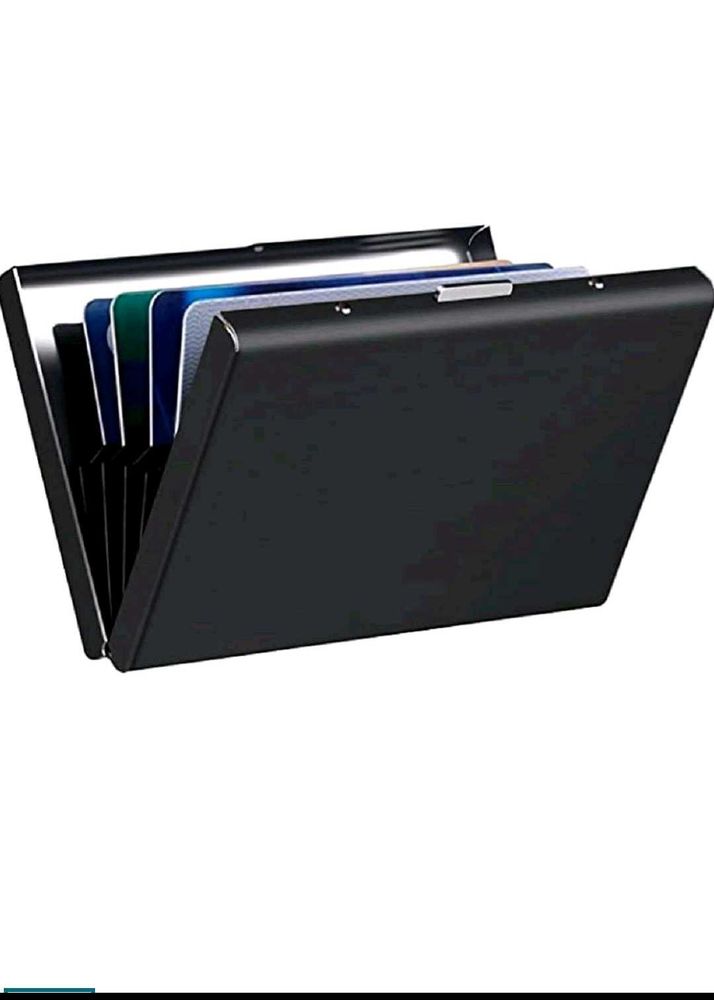Sleek Black Card Holder New Mobile Stand