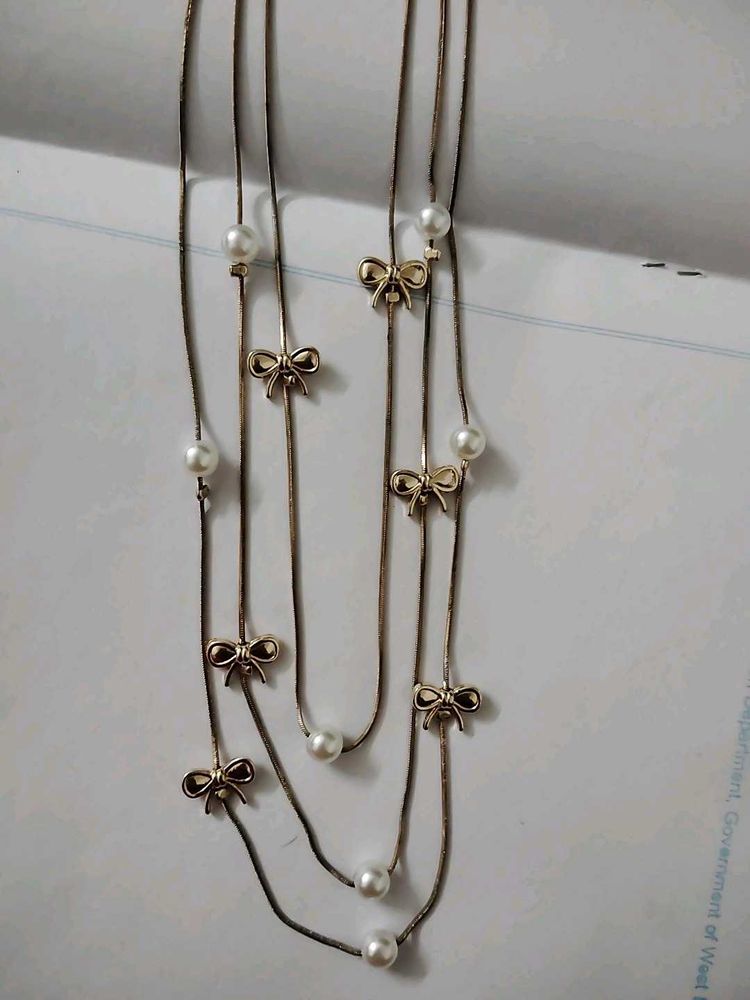 224.Multi-Layered rose gold Necklace